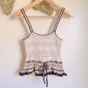American Eagle Crochet Tank